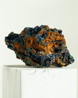 Azurite with Malachite